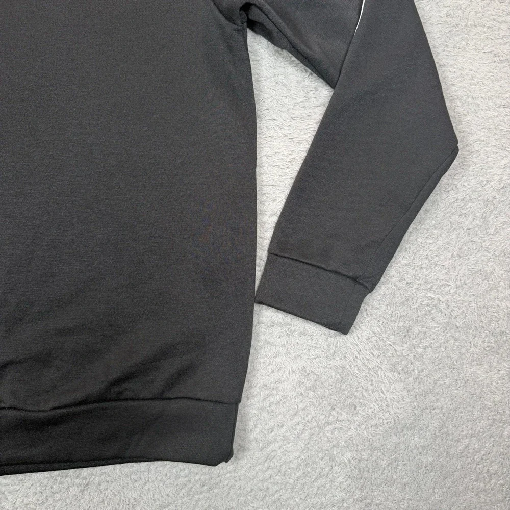 Adidas Mens Primegreen Essentials 3-Stripes Sweatshirt Black Large GK9074